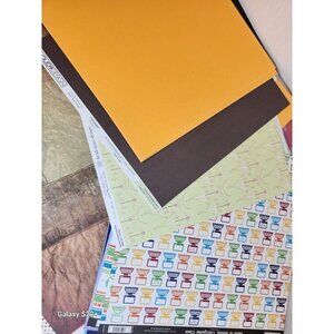 Assorted 12"x12" Scrapbook Paper Collection - Patterns Textures & Designs 5 lbs